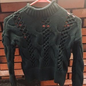 Express Turtle Neck Cropped Sweater